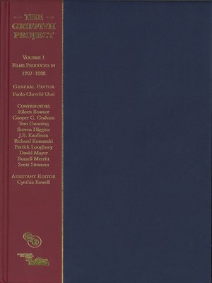 cover image of The Griffith Project, Volume 1